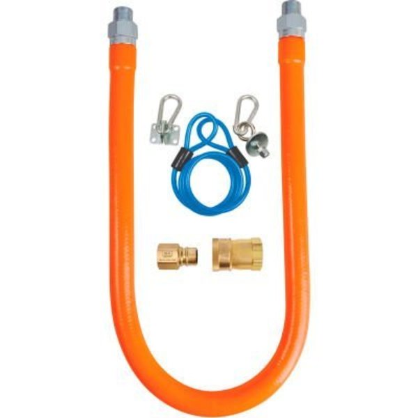 Bk Resources. BK Resources 1/2in x 48in Commercial Gas Hose Kit CSA and ANSI Approved,  BKG-GHC-5048-SCK2